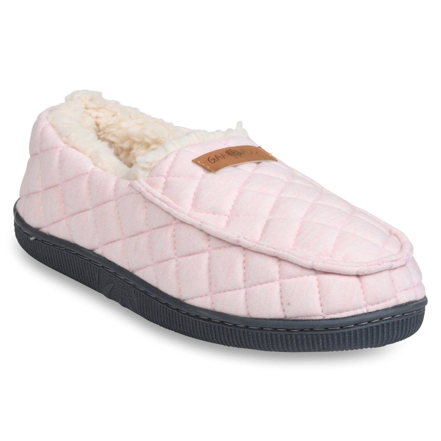 Womens jersey mocassin slipper