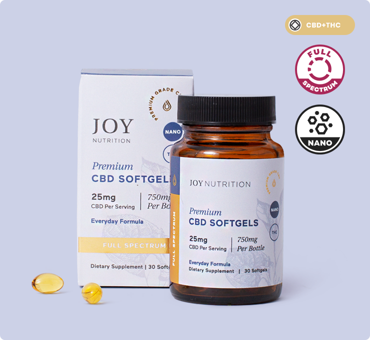 Full Spectrum CBD Softgels with THC (Joy Nutrition)