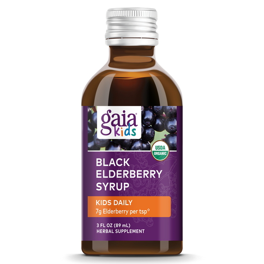 GaiaKids Black Elderberry Syrup - Kids Daily (COG)