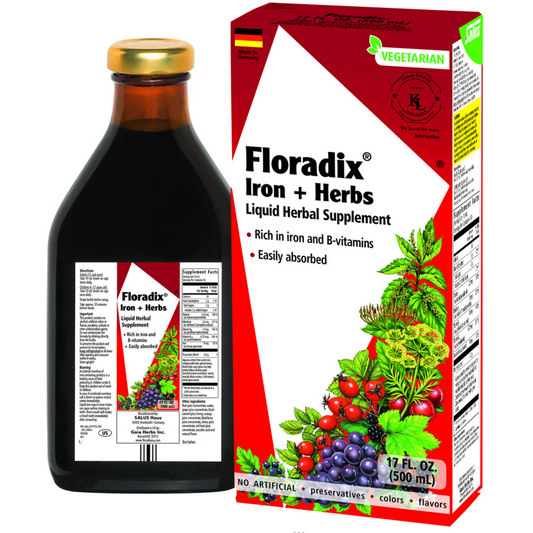 Floradix Iron + Herbs Liquid Herbal Supplement 17oz