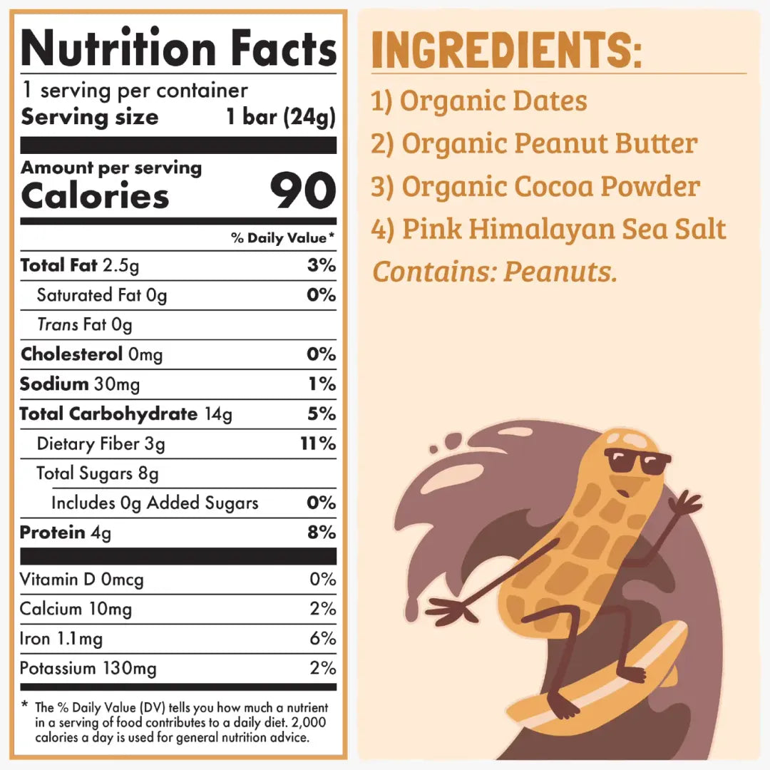 Skout Organic Chocolate Peanut Butter Kids Snack Bar