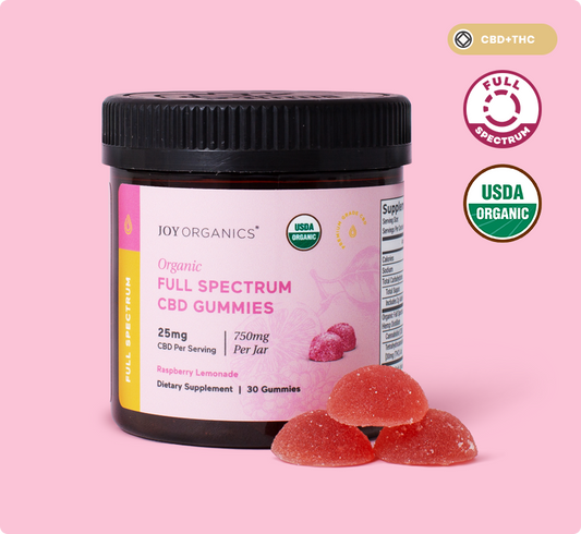 Organic Full Spectrum CBD 30 Gummies (Raspberry Lemonade)
