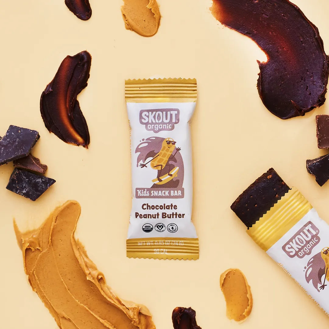 Skout Organic Chocolate Peanut Butter Kids Snack Bar