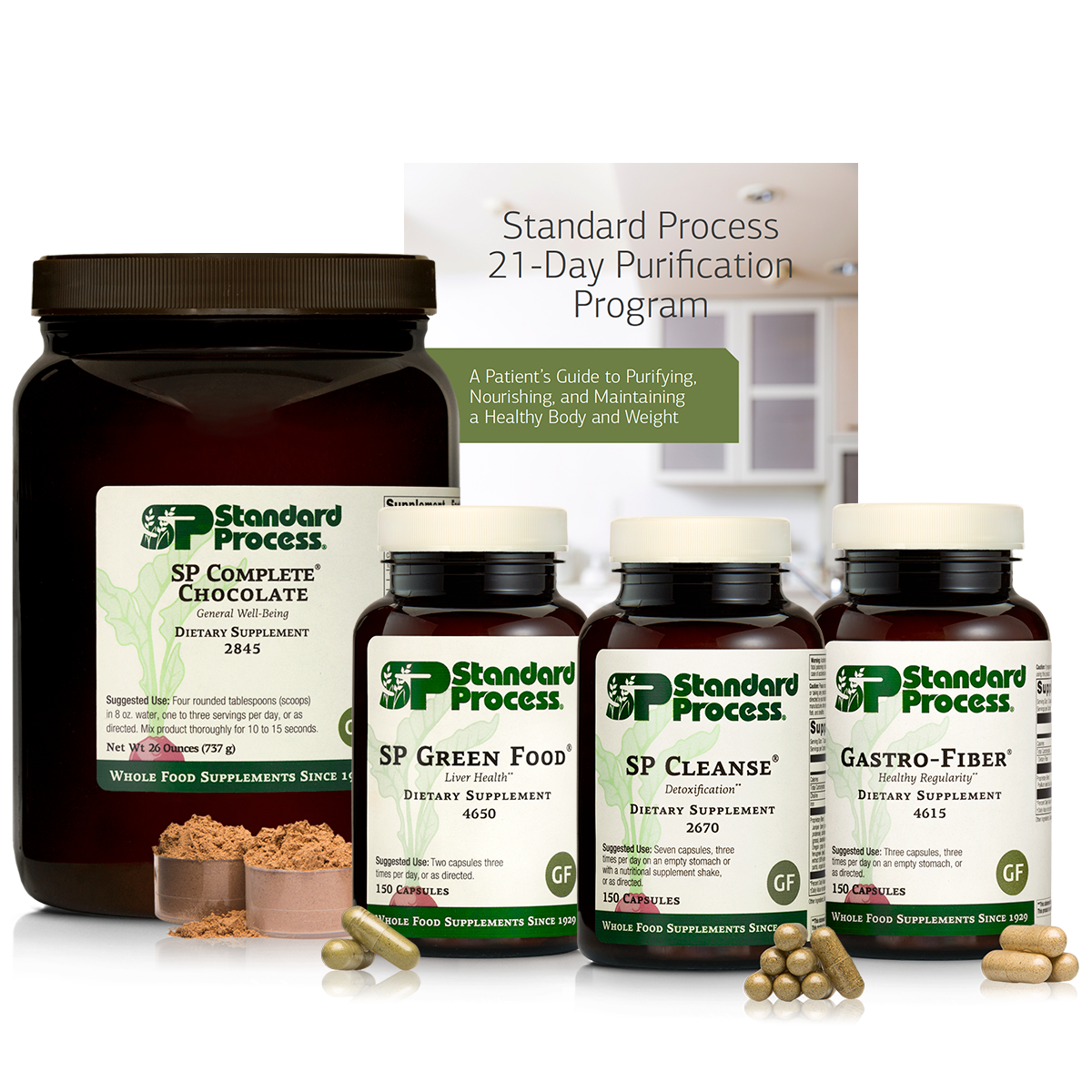 Purification Product Kit with SP Complete Chocolate and Gastro-Fiber