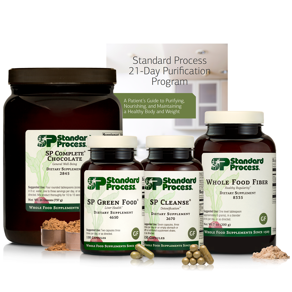 Purification Product Kit with SP Complete Chocolate and Whole Food Fiber