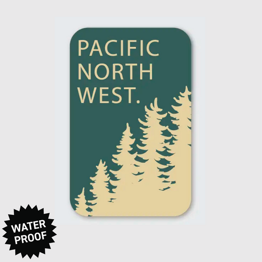 PNW Green Forest Sticker
