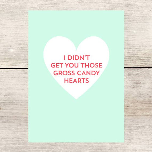 Candy Hearts Valentine's Day card