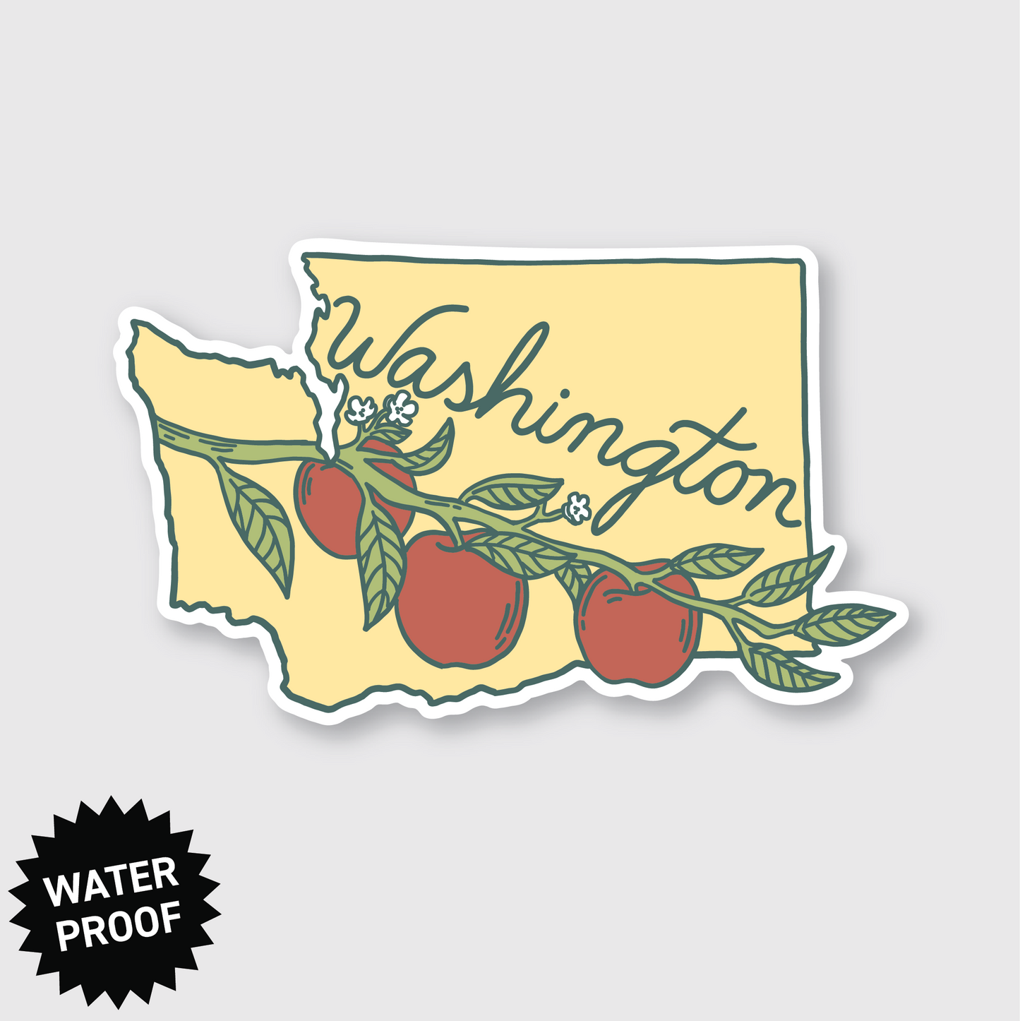 Washington Apples Sticker