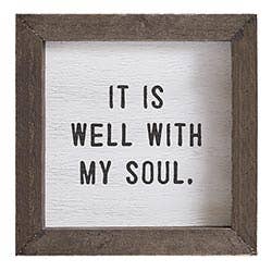 It Is Well With My Soul Wood Board